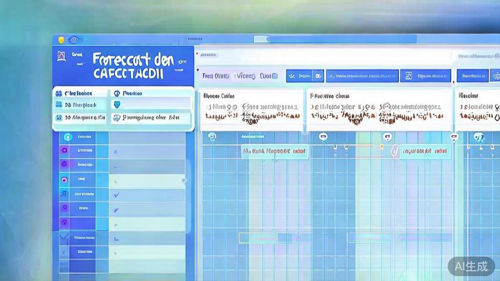 "Flat vector illustration of a comparison chart between free and paid video editing tools, dashboard style, soft blue gradient"