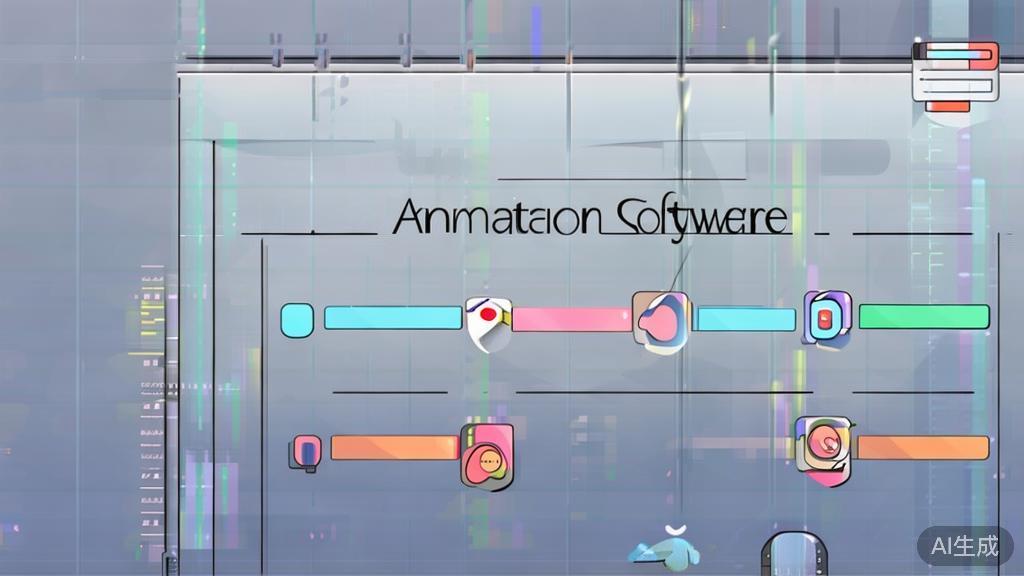 "High-quality business illustration regarding choosing animation software, minimal flat design"