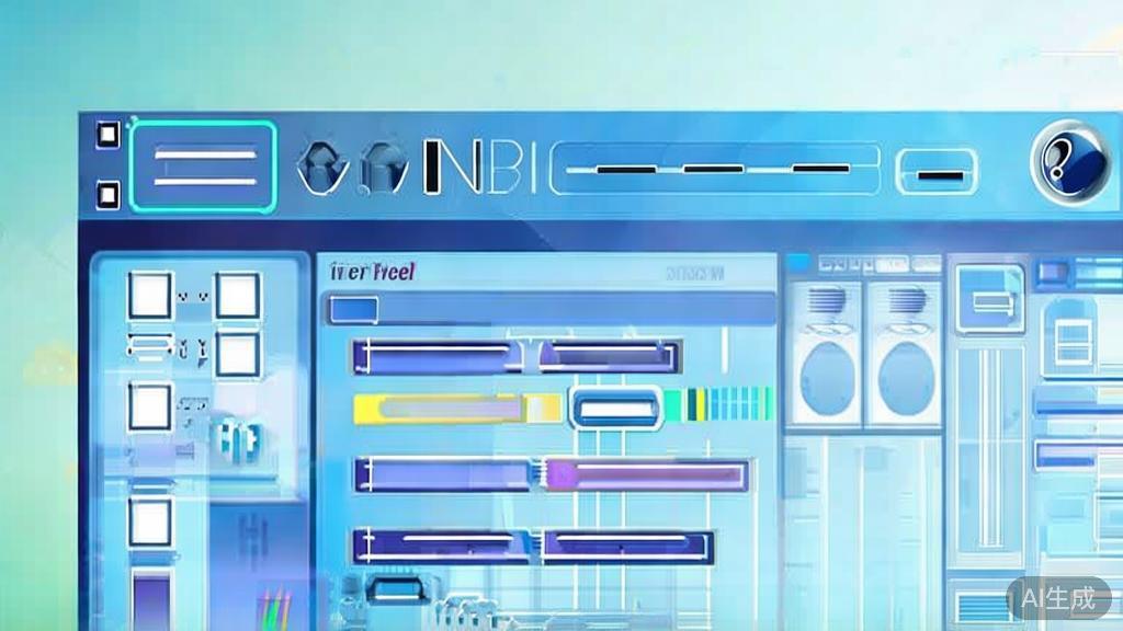 Flat vector illustration of video editing process, dashboard style, soft blue gradient