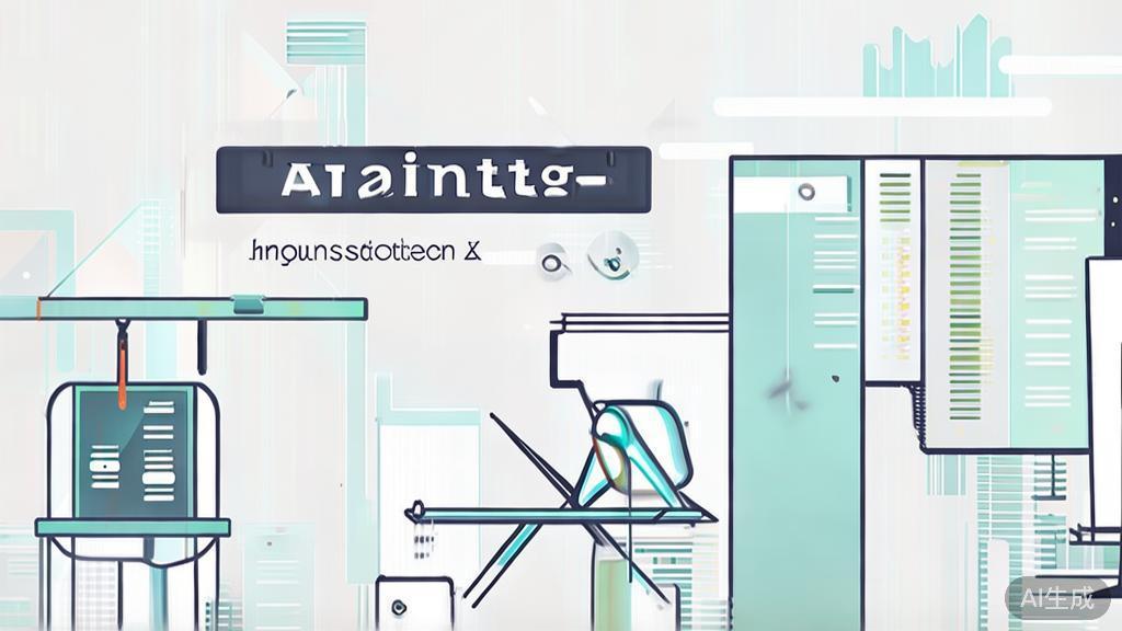 High-quality business illustration regarding AI painting, minimal flat design