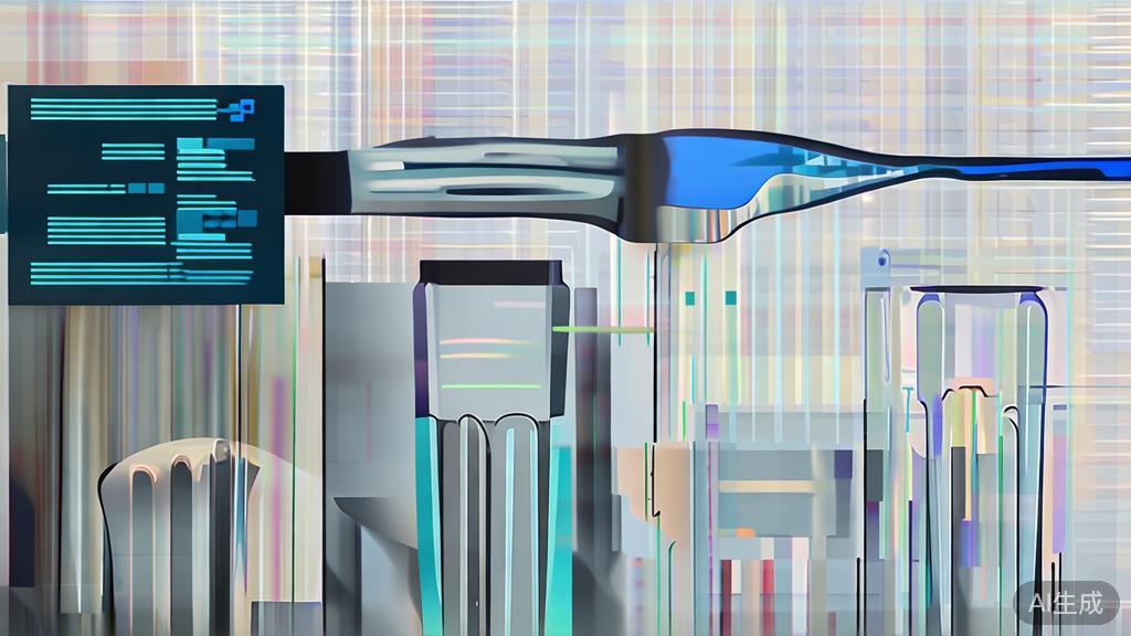 High-quality business illustration regarding combining AI art and traditional techniques, minimal flat design