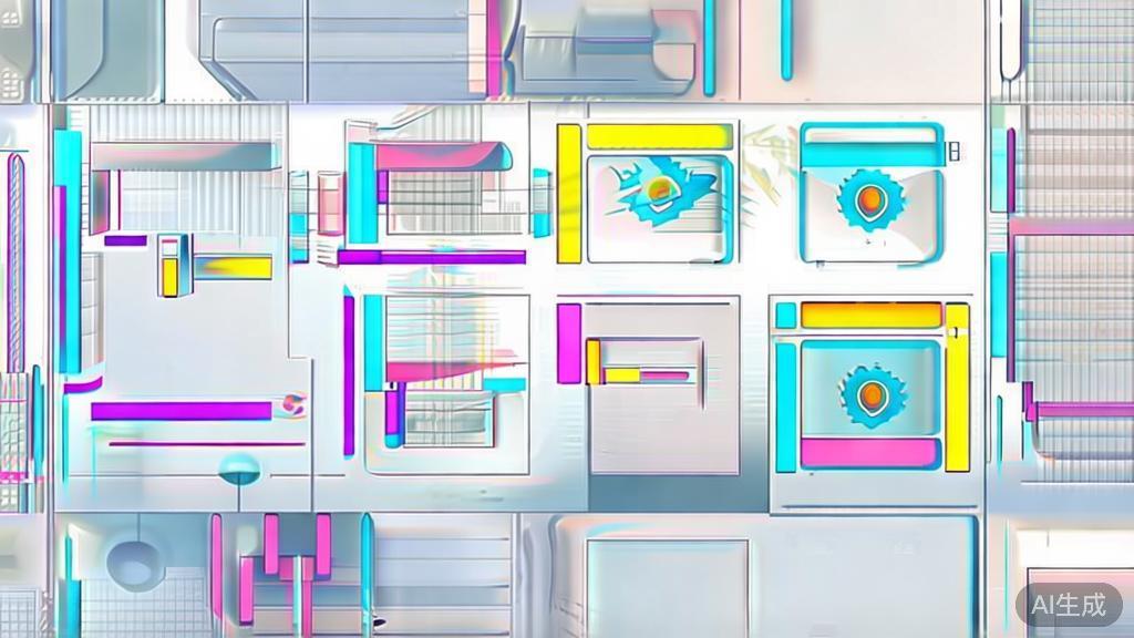 "High-quality business illustration regarding animation software tools, minimal flat design"