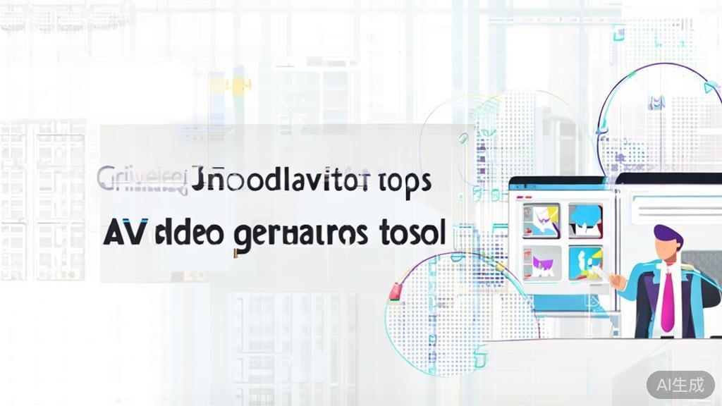"High-quality business illustration regarding practical tips for using AI video generation tools, minimal flat design"