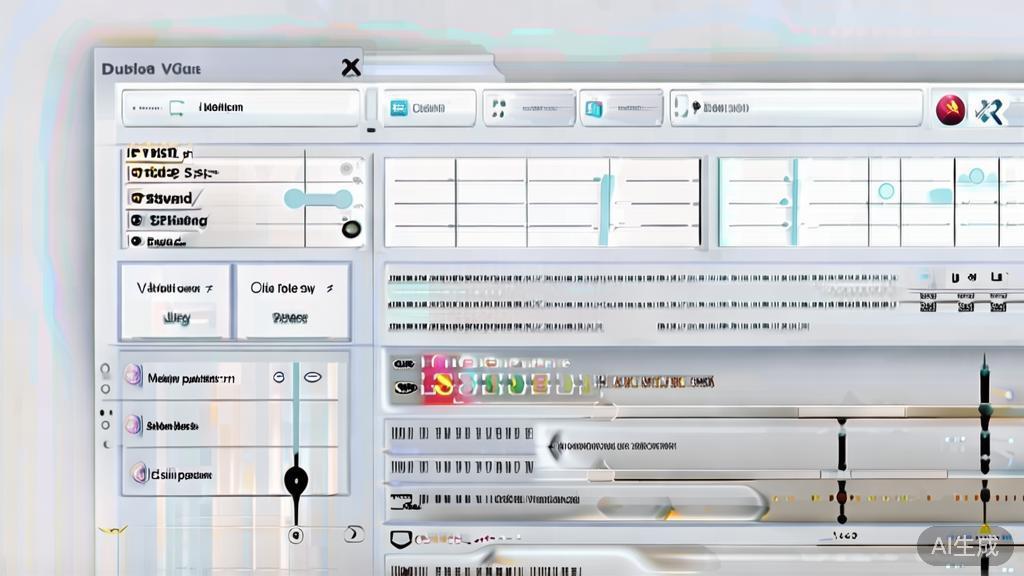"High-quality illustration of video editing settings interface, showcasing options for editing styles, duration, and subtitles, minimal flat design"