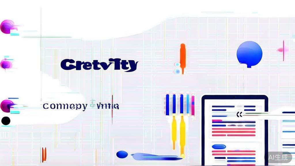 "High-quality business illustration regarding creativity in content writing, minimal flat design"