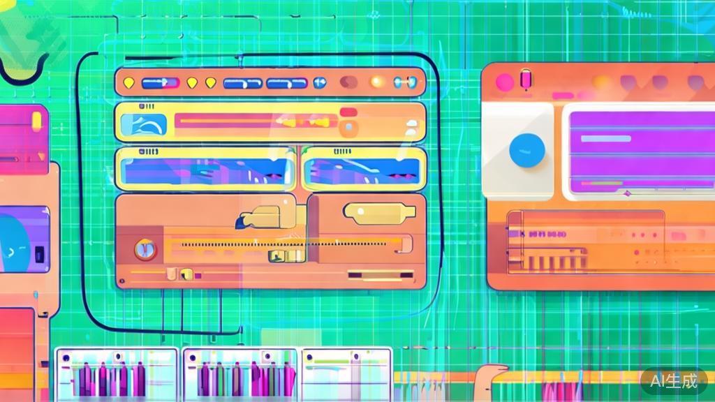 "Illustration of a user interacting with various AI video software tools, minimal flat design"