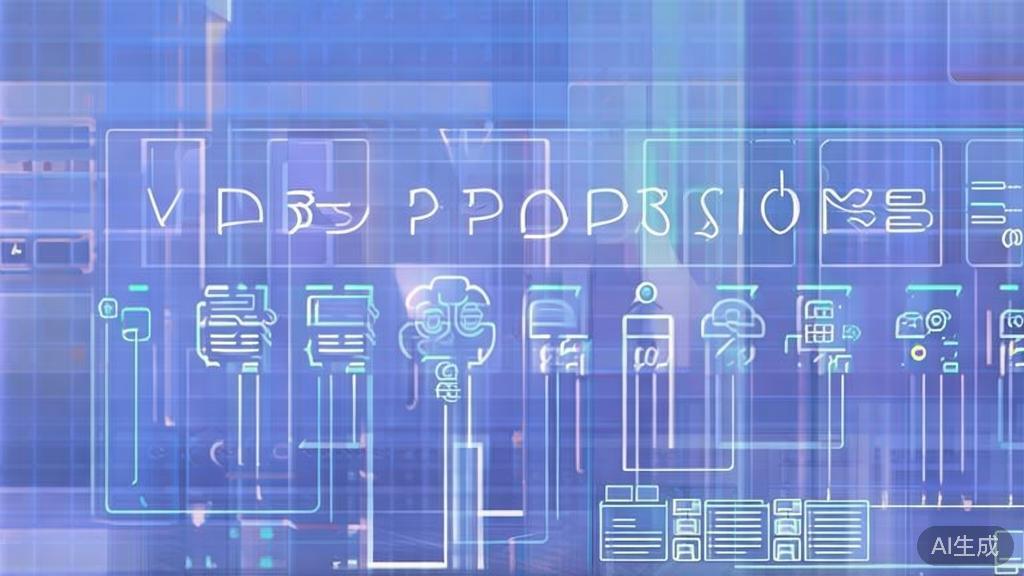 "Flat vector illustration of video production process, dashboard style, soft blue gradient"