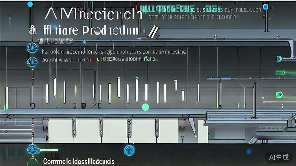 High-quality business illustration regarding common challenges in AI microfilm production, minimal flat design