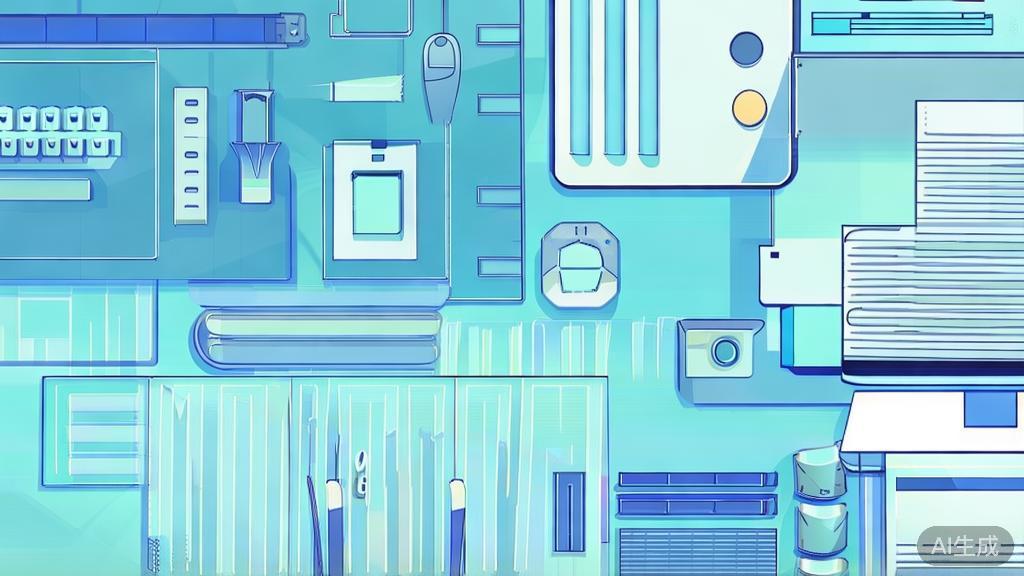 "Flat vector illustration of screenplay writing tools, dashboard style, soft blue gradient"