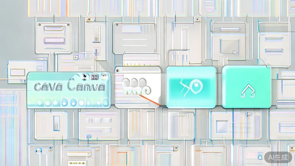 High-quality business illustration regarding Canva, minimal flat design