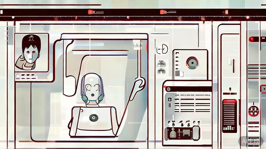 "High-quality business illustration showing personalized animation production with AI, minimal flat design"