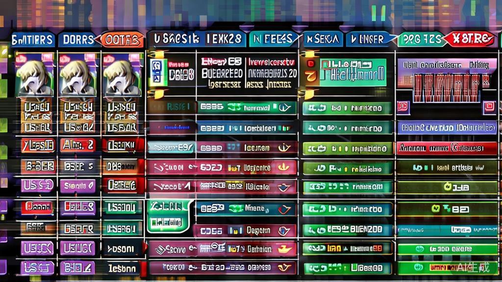 "Comparison chart of AI anime tools, highlighting features and target users"