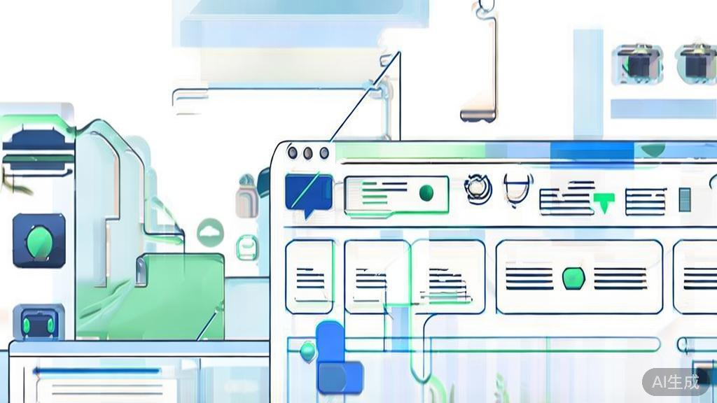 High-quality business illustration regarding online collaboration tools, minimal flat design
