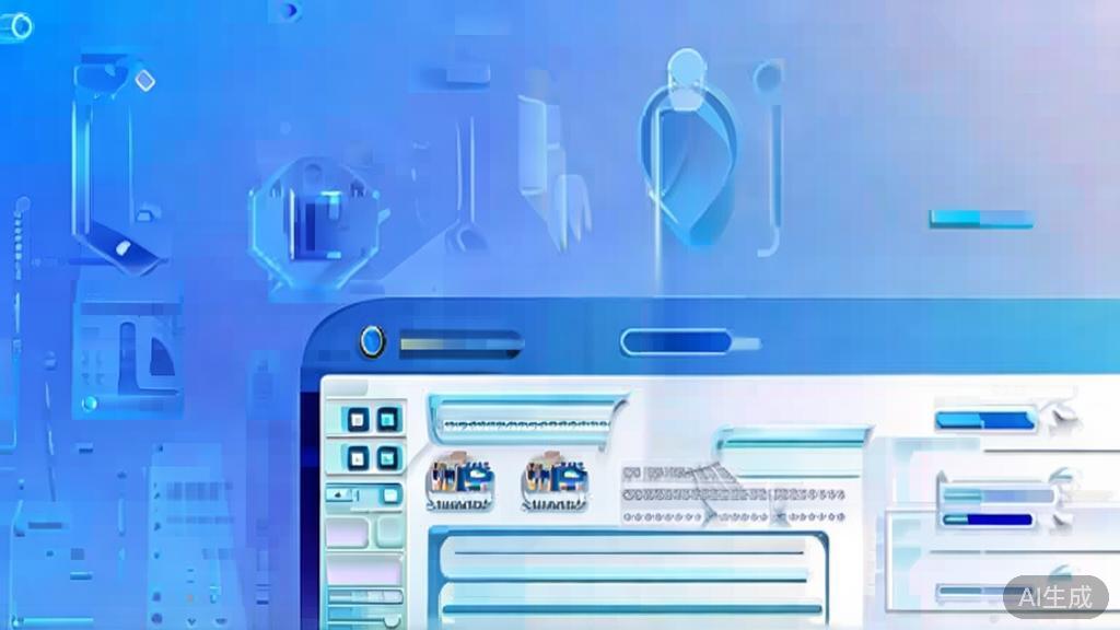 Flat vector illustration of script editing assistant, dashboard style, soft blue gradient