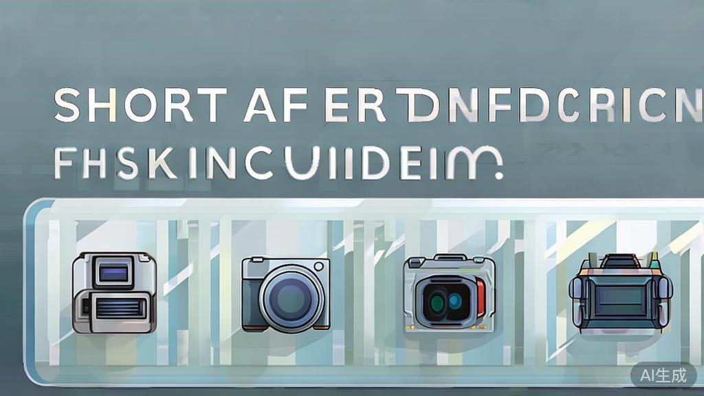 "High-quality business illustration regarding short film production tools, minimal flat design"