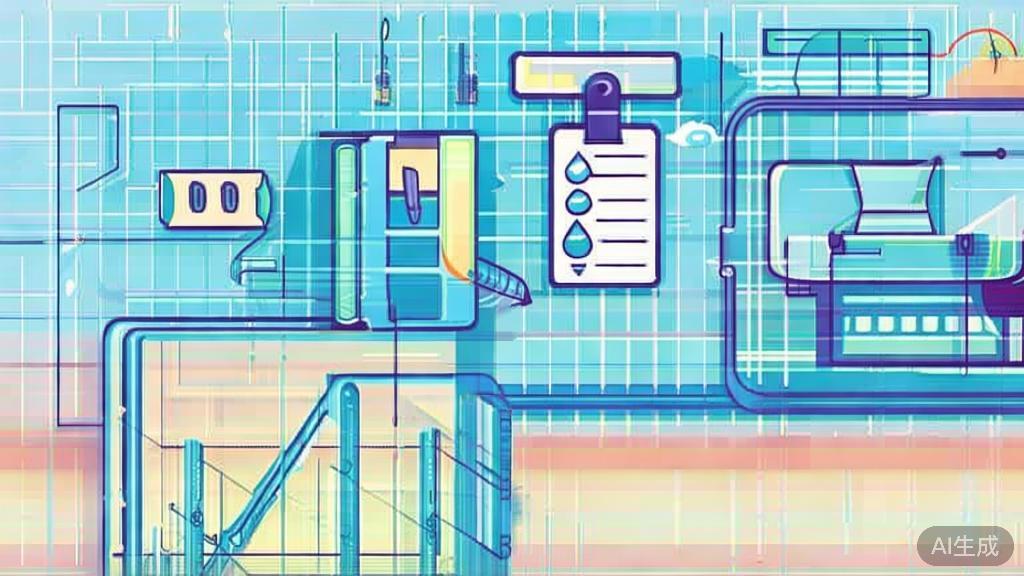 Flat vector illustration of playwriting tools, dashboard style, soft blue gradient