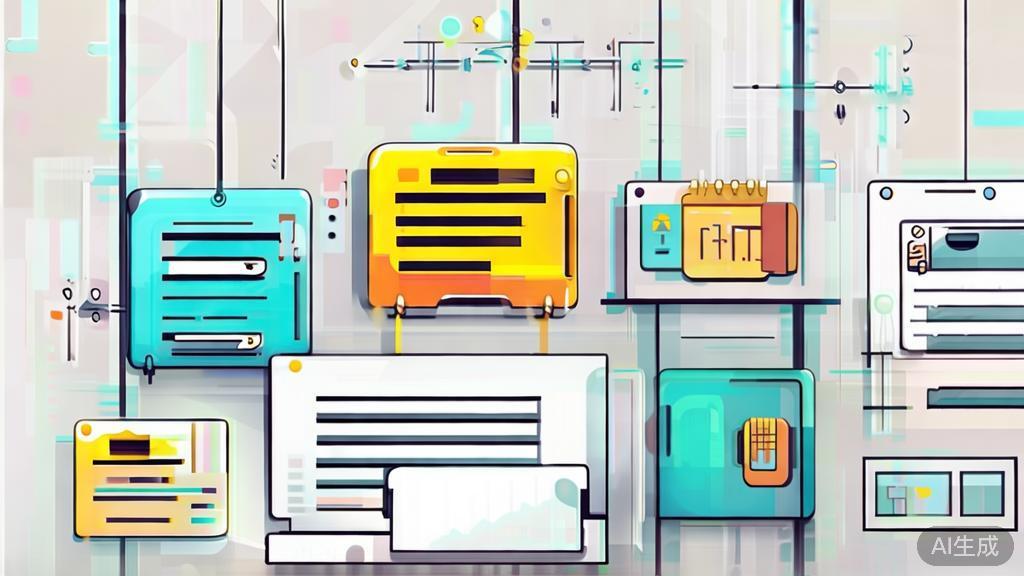 High-quality business illustration regarding project management tools for animation, minimal flat design