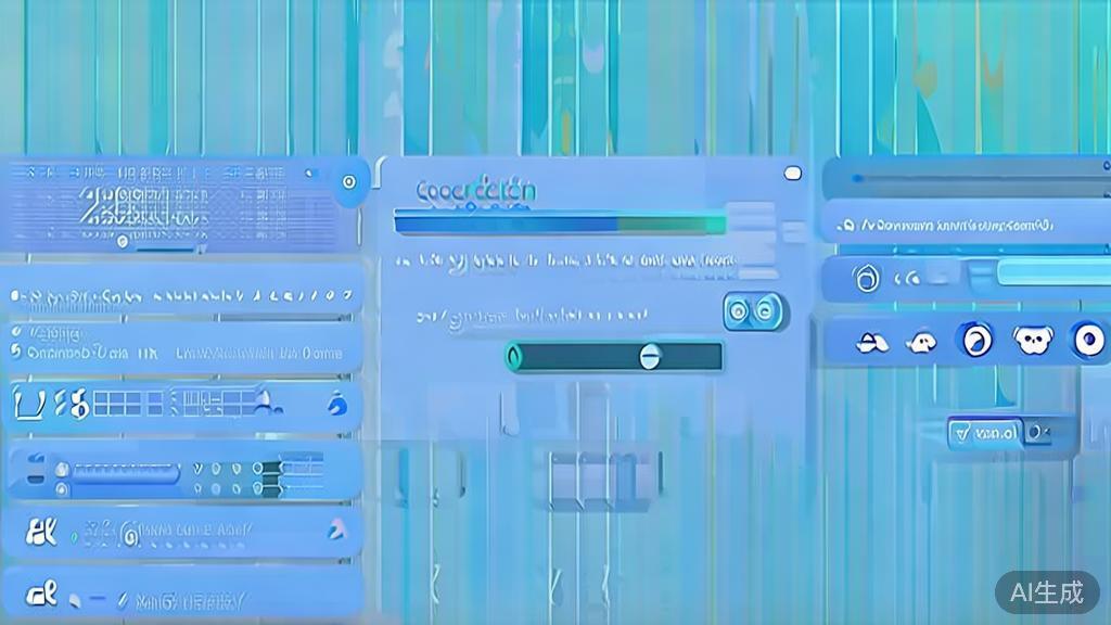 Flat vector illustration of course selection process, dashboard style, soft blue gradient