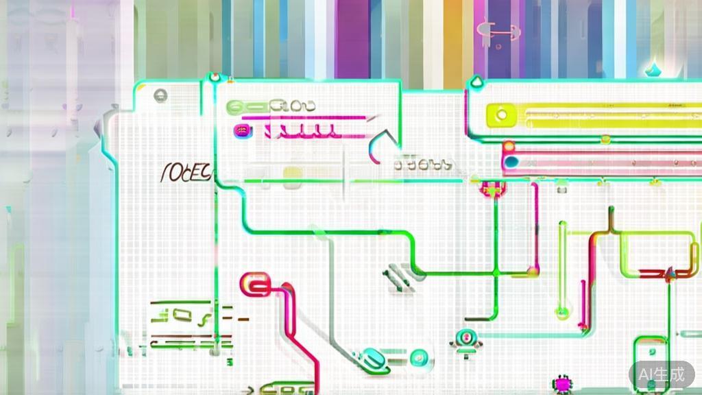 "High-quality business illustration regarding OpenToonz software capabilities, minimal flat design"