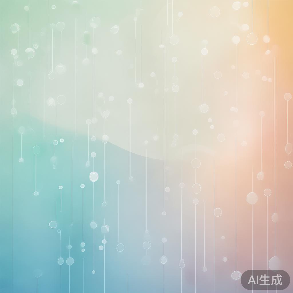 Abstract network nodes connected by lines, soft color scheme, clean minimal illustration, modern digital concept, technology background