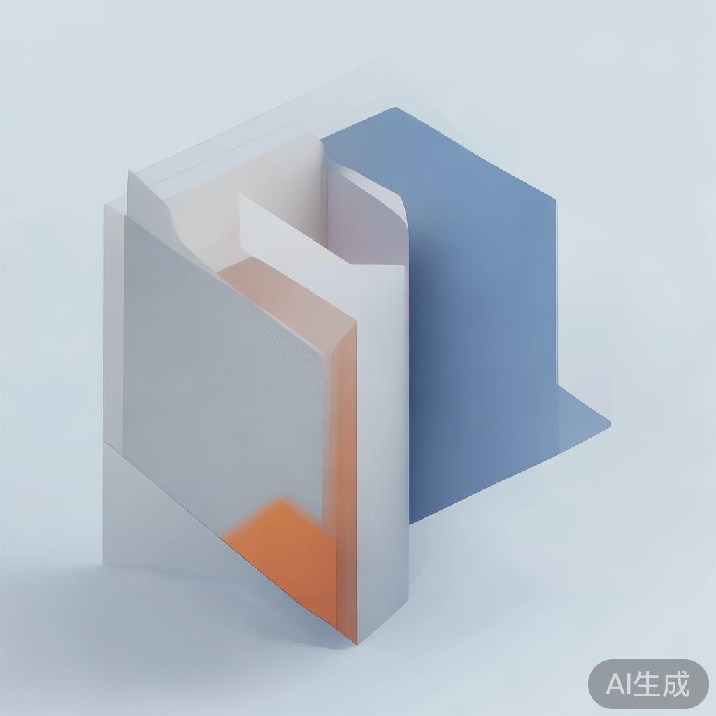 "Abstract geometric composition with overlapping shapes, soft pastel colors, modern minimal style, professional business concept illustration, 3d render isometric"