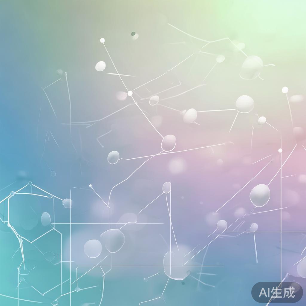"Abstract network nodes connected by lines, soft color scheme, clean minimal illustration, modern digital concept, technology background"