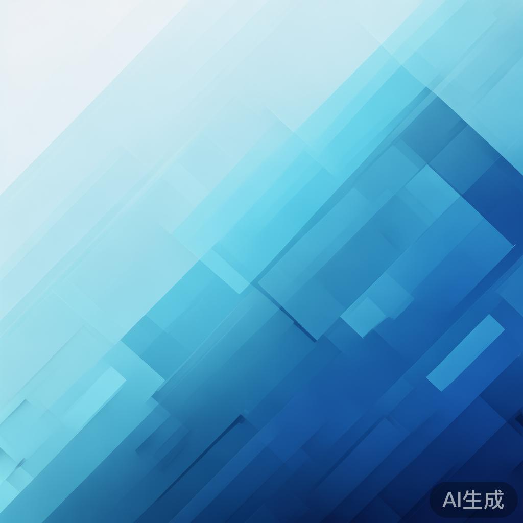 "Abstract business concept with geometric shapes, professional blue gradient, clean minimal design, modern corporate illustration, high resolution, 4k"