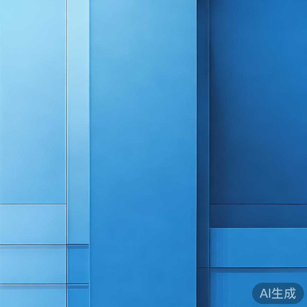 Minimalist business concept with geometric shapes, professional blue gradient, clean minimal design, modern corporate illustration, high resolution, 4k