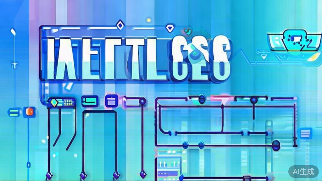 Flat vector illustration of optimized workflows in animation production, dashboard style, soft blue gradient