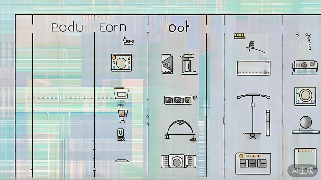 High-quality business illustration of a comparison between different short drama production tools, minimal flat design