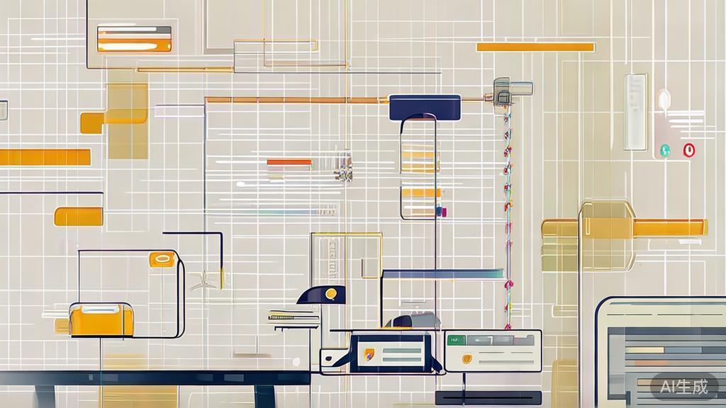 High-quality illustration showing challenges in AI script creation, minimal flat design