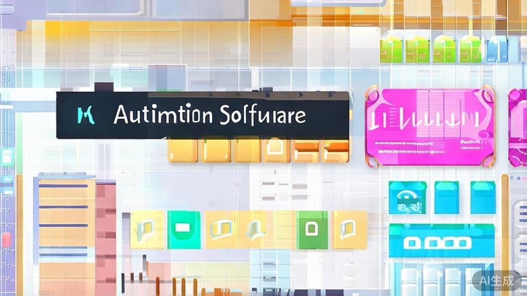 High-quality business illustration regarding animation software, minimal flat design