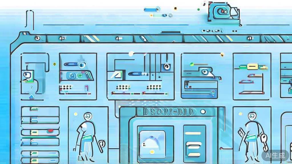 "Flat vector illustration of storyboarding in filmmaking, dashboard style, soft blue gradient"