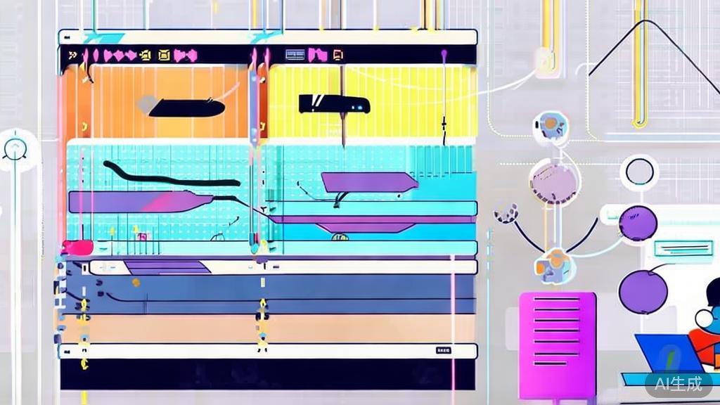 Flat vector illustration of semantic segmentation in animation production, high-quality business illustration