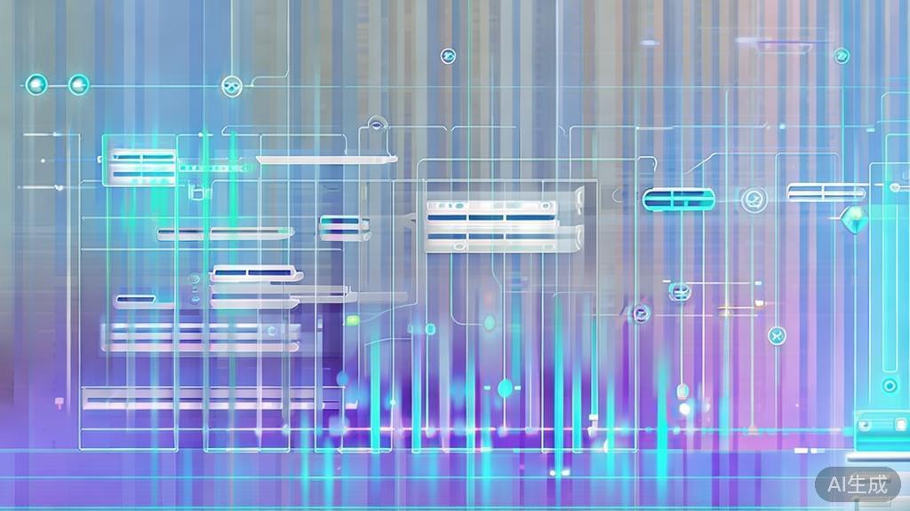 "High-quality business illustration regarding future of video editing technology, minimal flat design"