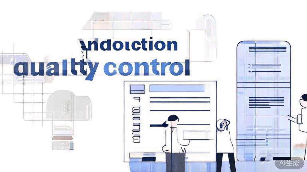 Flat vector illustration of animation production quality control, minimal design