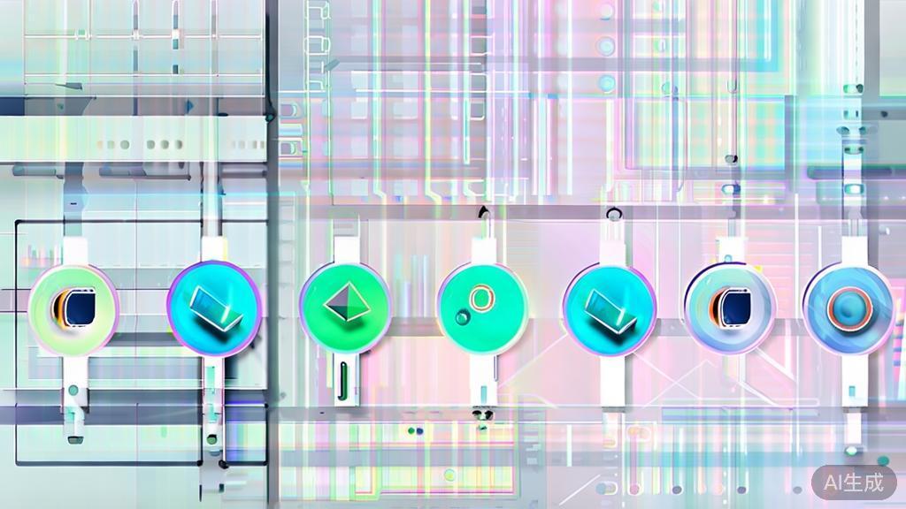 "High-quality business illustration of video production process, minimal flat design"