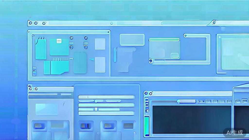 Flat vector illustration of Clip Studio Paint interface, dashboard style, soft blue gradient