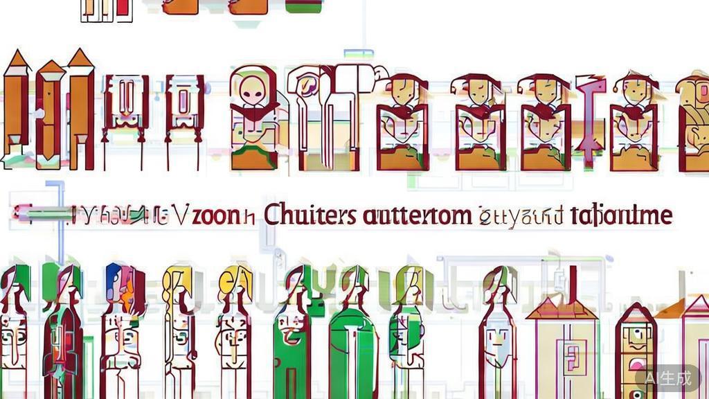 Flat vector illustration of Vyond features, highlighting character customization and animation fluidity, minimalist design
