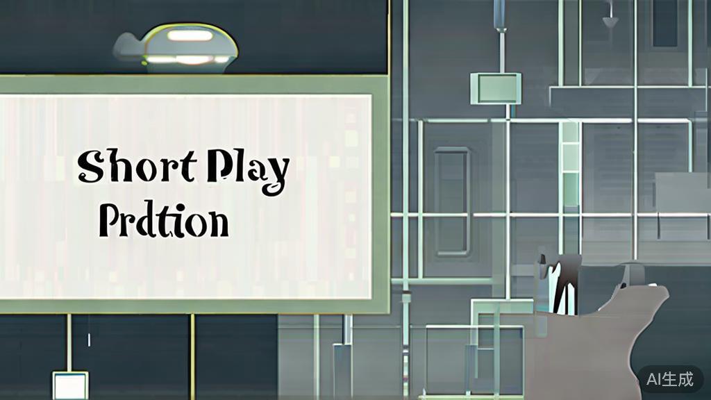 High-quality business illustration regarding short play production, minimal flat design