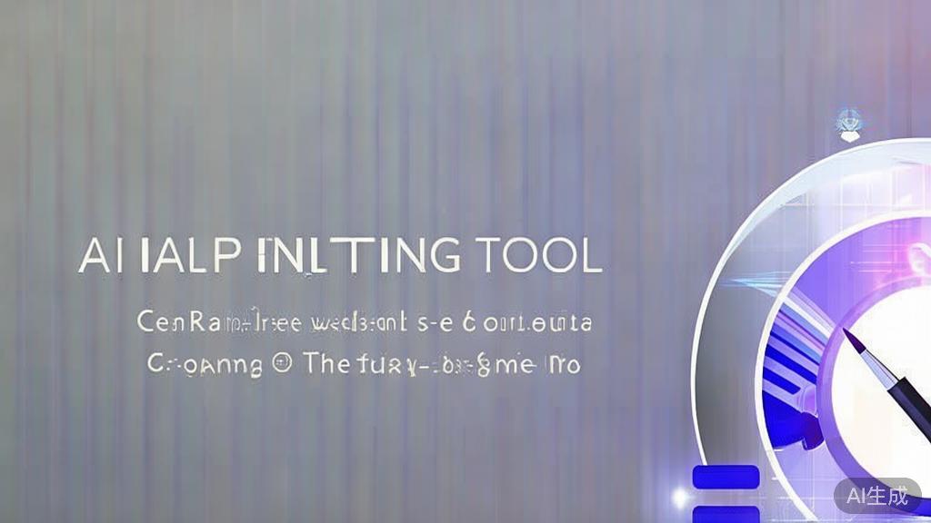 High-quality business illustration regarding AI painting tools, minimal flat design