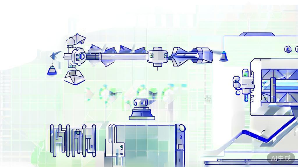 High-quality business illustration regarding AI painting, minimal flat design