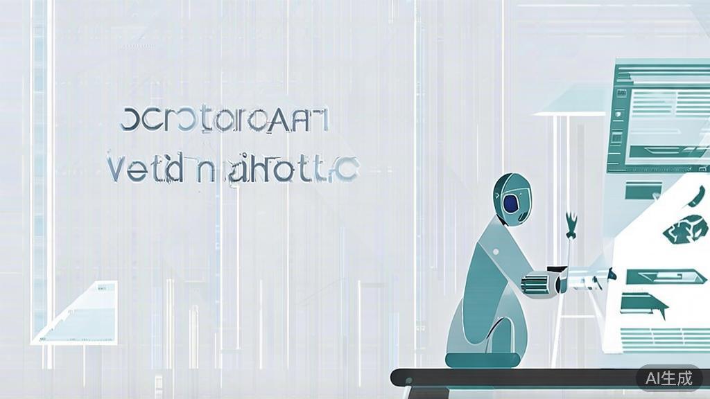 High-quality business illustration regarding AI painting, minimal flat design