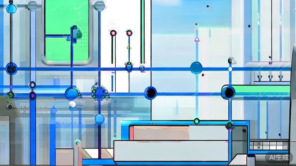 High-quality illustration of AI art challenges and opportunities, minimal flat design