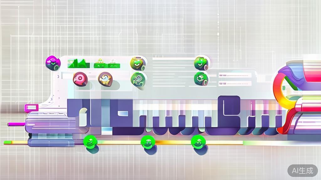 High-quality business illustration regarding 3D animation technology, minimal flat design