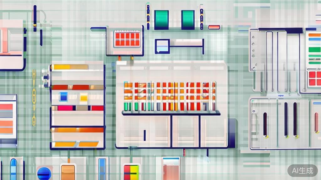 "High-quality business illustration regarding graphic design tools, minimal flat design"