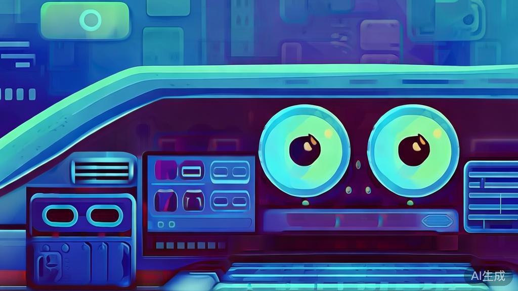 "Flat vector illustration of character design and scene building for animation, dashboard style, soft blue gradient"