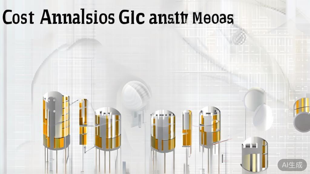 "High-quality business illustration regarding AI animation cost analysis, minimal flat design"