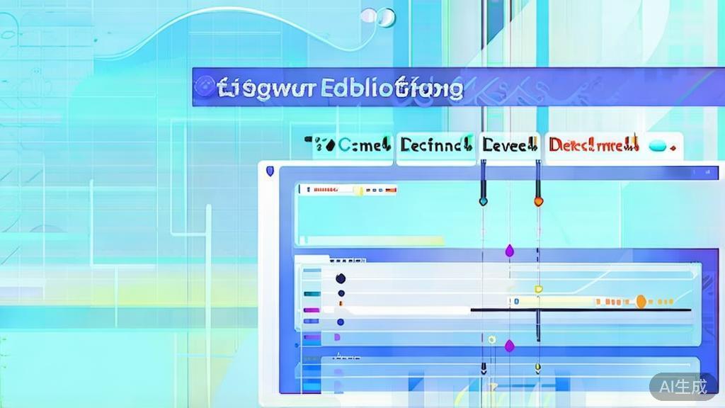 Flat vector illustration of video editing tools comparison, dashboard style, soft blue gradient