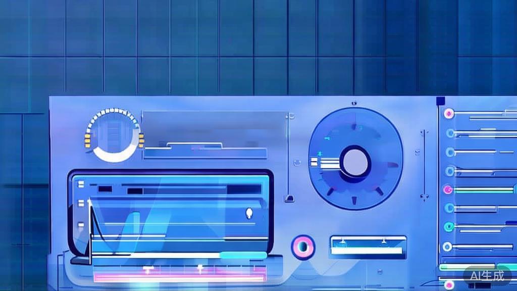 Flat vector illustration of video processing speed, dashboard style, soft blue gradient